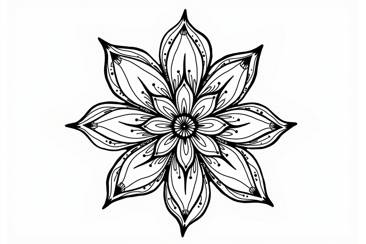 Relaxing Mandala Coloring Pages, an Illustration by jahid234 (Photo 4 of 11)