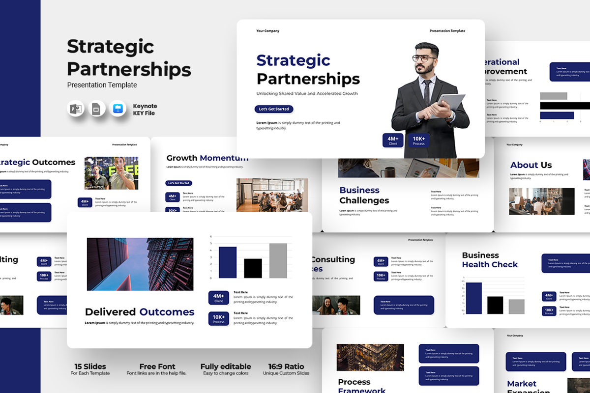 Strategic Partnerships - Keynote, a Presentation Template by QR Design Studio (Photo 1 of 3)