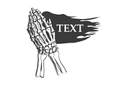 Vector illustration - Praying skelet, a Background Graphic by Tomass2015 (Thumbnail 4 of 5)