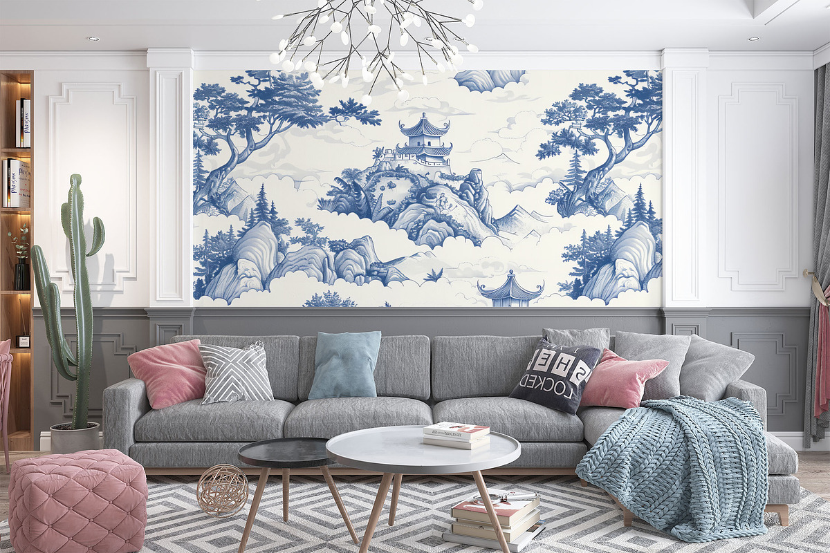 Chinoiserie Seamless Patterns, a Pattern Graphic by Olya Creative (Photo 8 of 19)