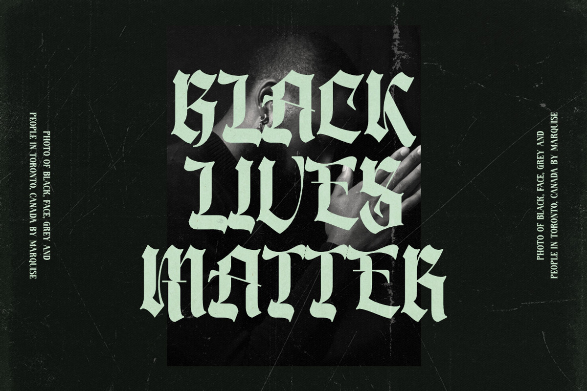 Dark North - Blackletter Font, a Blackletter Font by Burhan Afif (Photo 2 of 7)