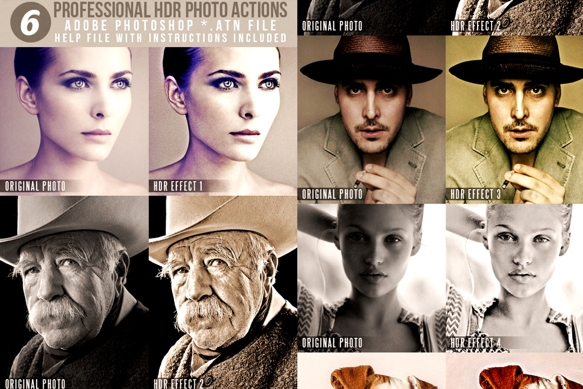 23 Professional Photoshop Actions preview 7