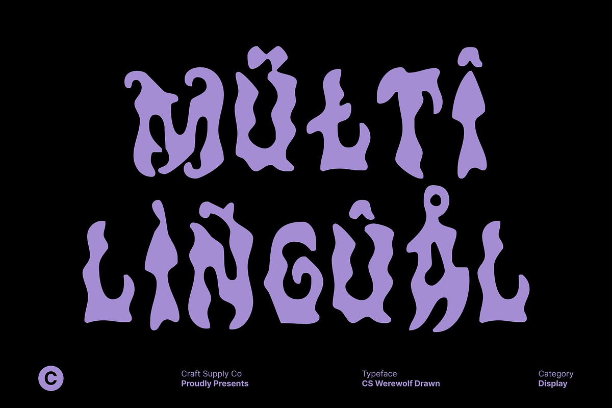 CS Werewolf Drawn, a Blackletter Font by Craft Supply Co. (Photo 6 of 8)