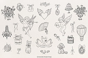 Whimsical Love Line Art Illustration, an Object Graphic by Essentially Nomadic (Thumbnail 2 of 7)
