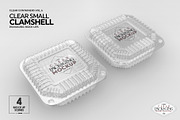 Clear Square Clamshell Mockups, a Packaging Mockup by INCDesign (Thumbnail 3 of 11)