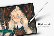 Texture brushes for Procreate, a Brush Add-On by BocadebraShop (Thumbnail 4 of 6)