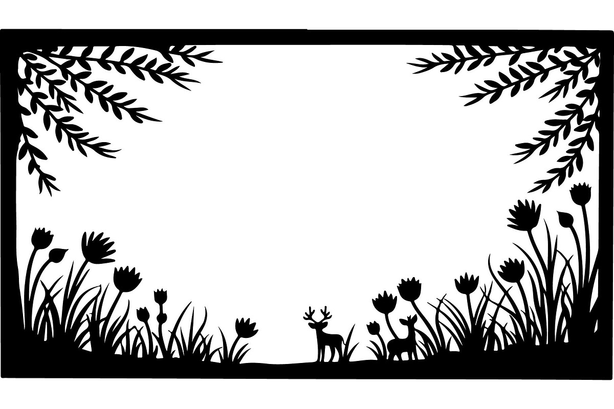 Nature Frame SVG Bundle Collection, an Object Graphic by Creativeshirt (Photo 8 of 10)