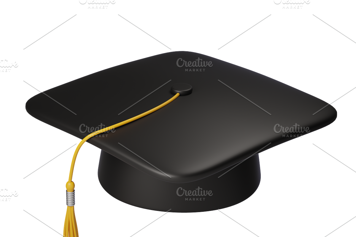 3D Graduation cap icons, an Object 3D Model by Hannet (Photo 5 of 7)