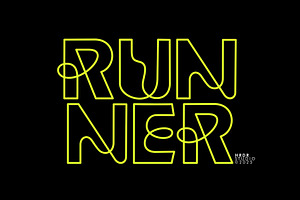 Runner, a Sans Serif Font by HRDR