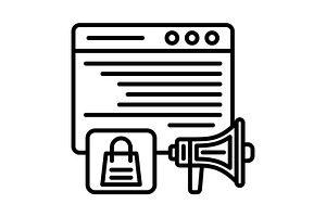 Shopping Bag Line Icon
