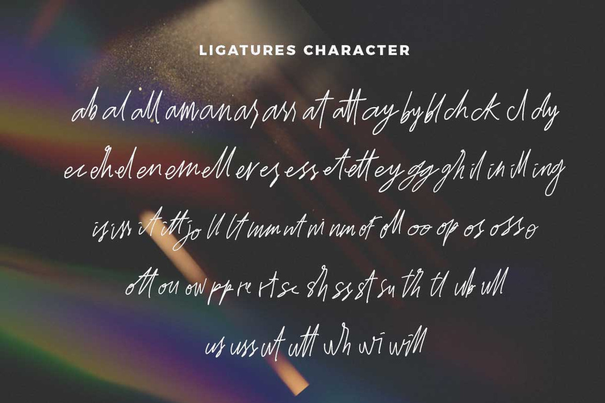 Lingkawi South - Signature Script, a Script Font by Dirtytemp Studio (Photo 10 of 10)