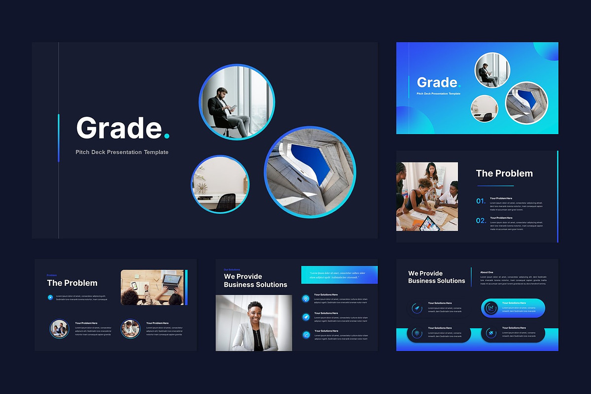Grade Pitch Deck Powerpoint Template, a Presentation Template by BumbleGraph Studio (Photo 3 of 9)