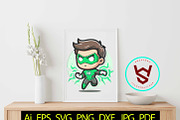 Chibi Superhero Vector Bundle, a Person Illustration by FancyDesignStudio (Thumbnail 3 of 8)