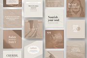 Wellness Quote Instagram Templates, a Social Media Template by DigiPax (Thumbnail 6 of 11)