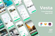 Vesta Travel Booking App UI Kit, an UI Kit Template by uicube (Thumbnail 1 of 7)