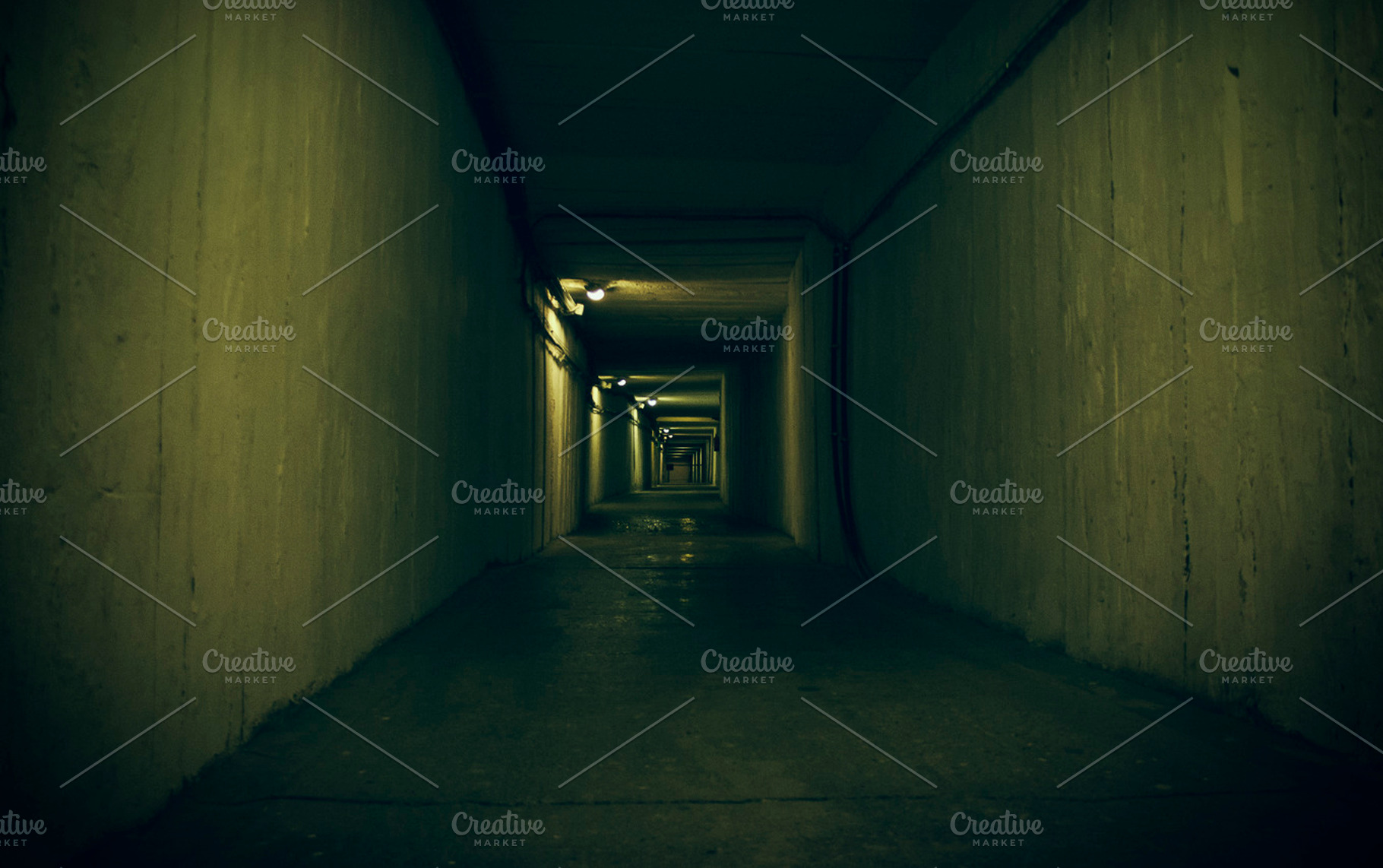 Dark tunnel featuring tunnel, industrial, and underpass