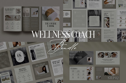 Wellness Coach Bundle Template, a Marketing Template by Amaré Creative