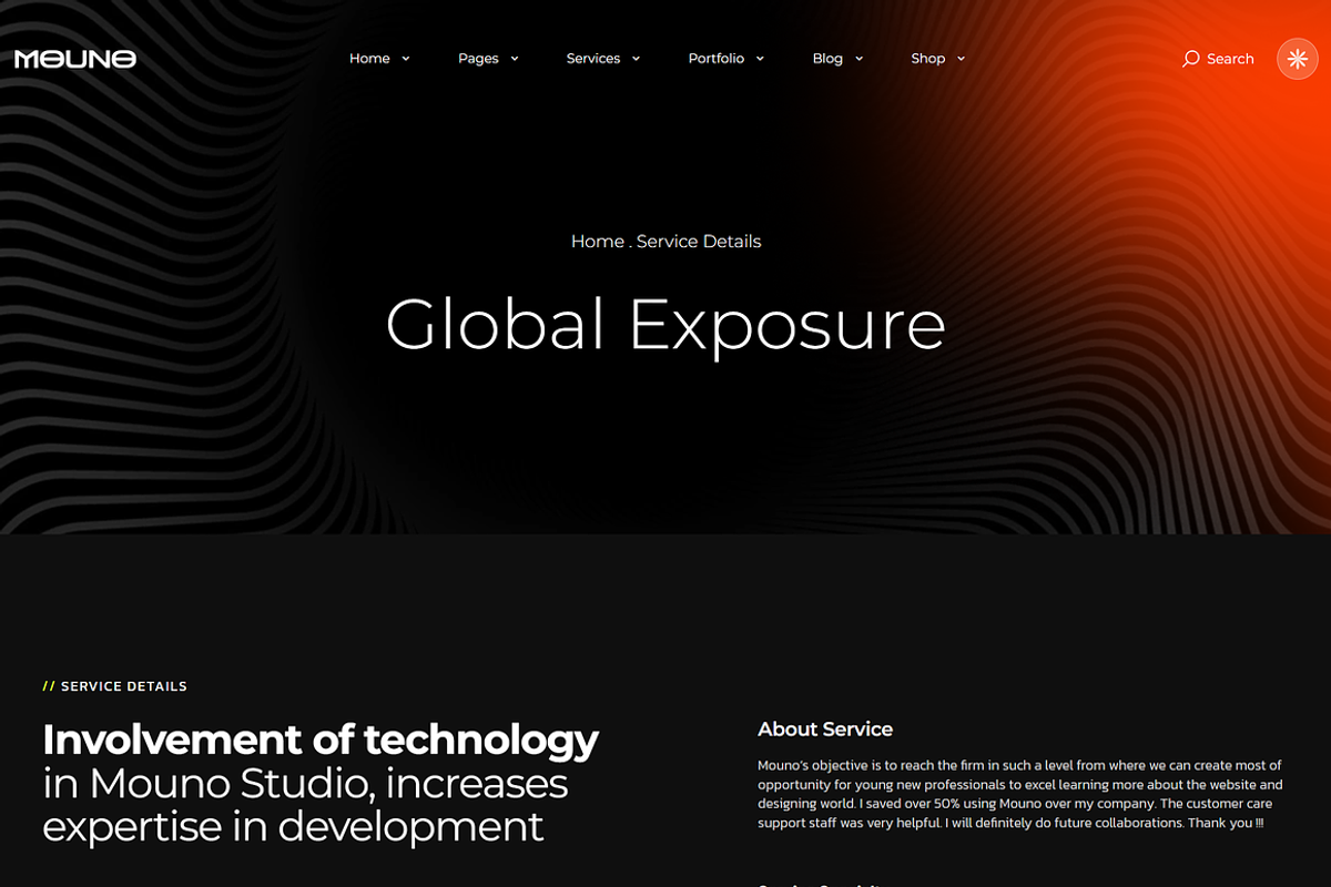 Creative Digital Agency WordPress, a WordPress Template by MasterDesigns (Photo 6 of 11)