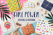 Girl Power stickers & patterns, an Object Graphic by Bosotochka♥Art (Thumbnail 1 of 8)