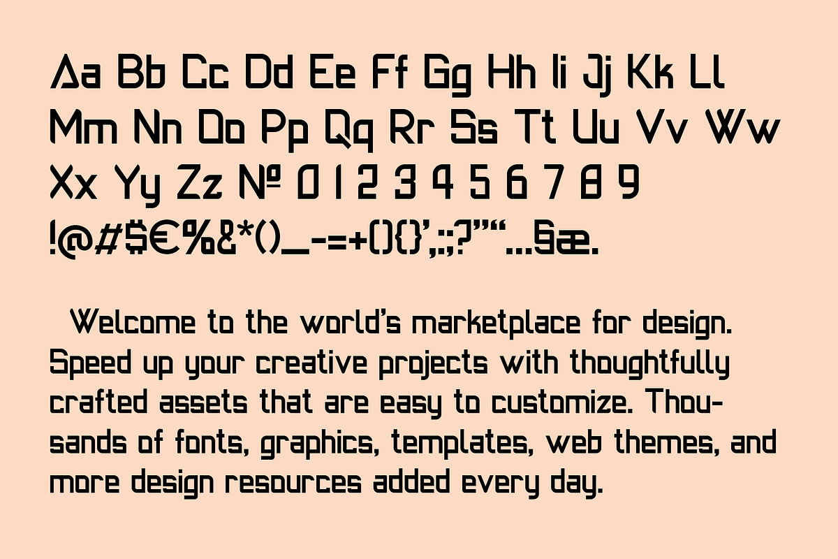 Round_Corner font, a Sans Serif Font by NicklancerShop (Photo 2 of 2)