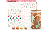 Christmas SVG Bundle 16 oz Libbey, an Illustration by Freeling Design House (Thumbnail 1 of 3)