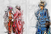 Fashion Sketch Photoshop Action, an Action Add-On by GorynArt (Thumbnail 17 of 24)