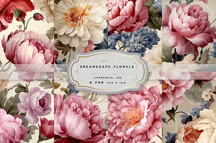 DREAMSCAPE FLORALS. Seamless Pack