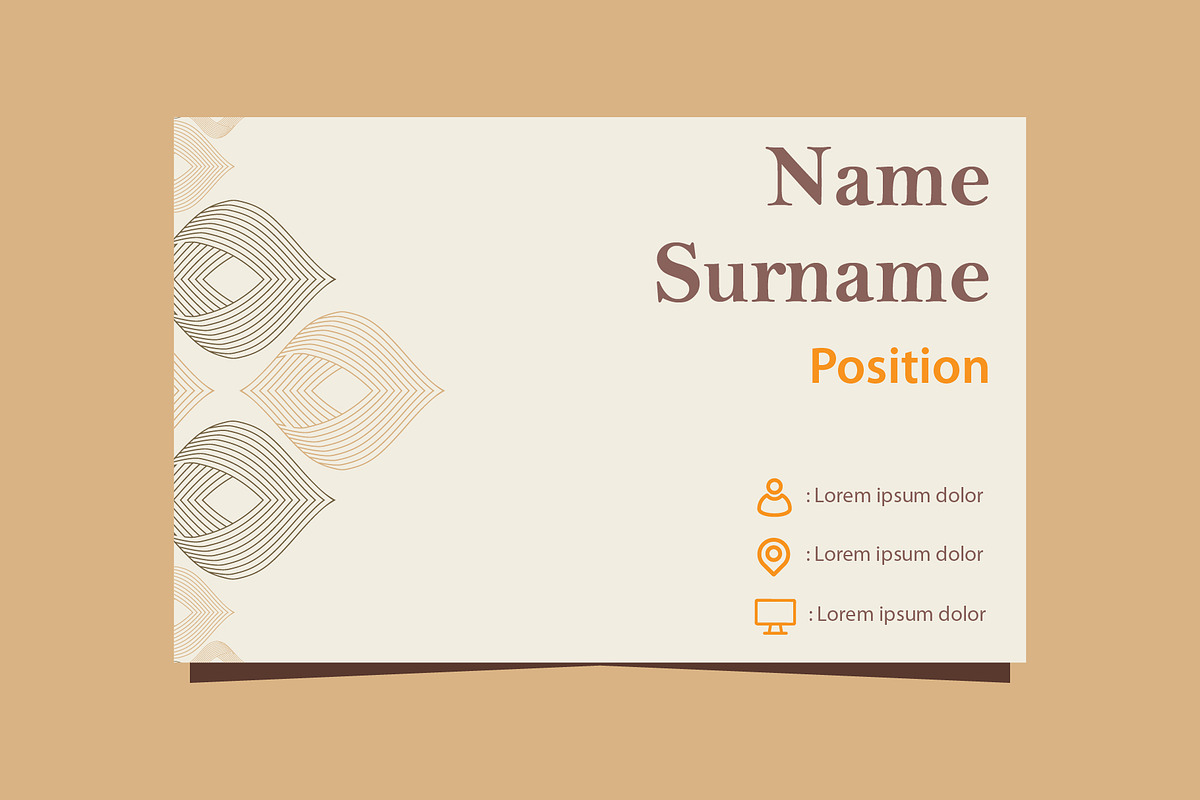 Natural Floral Business card, a Marketing Template by sekitarief (Photo 2 of 3)