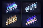80s Retro Nostalgia Text Effects, a Layer Style Add-On by Andrew Skoch Design (Thumbnail 11 of 14)