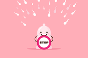 Cute and Funny Condom Emoticons, an Emoji Icon by Trapezoid (Thumbnail 4 of 5)