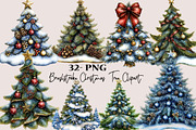 Brushstroke Christmas Tree Clipart, a Seasonal Illustration by SVGArt (Thumbnail 10 of 10)
