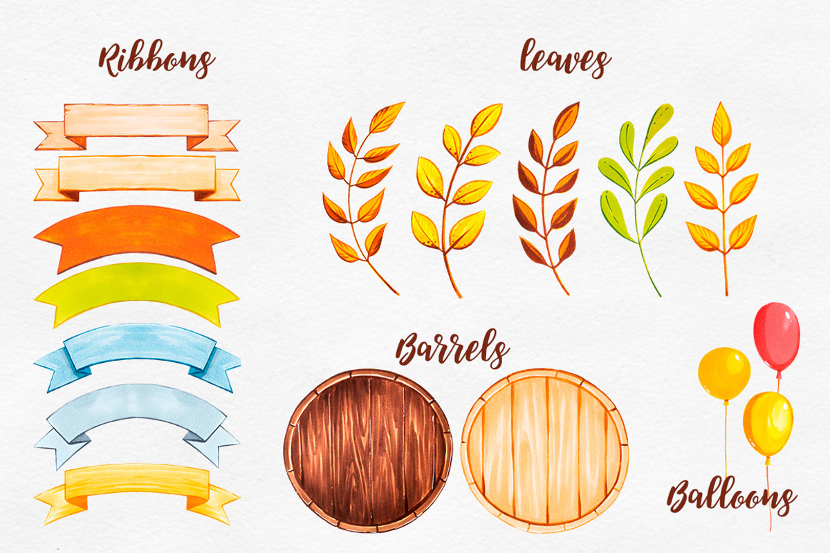 Octoberfest. Marker illustrations, a Food Illustration by AlexGreenArt (Photo 4 of 7)