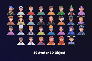 Avatar 3D Illustration Pack