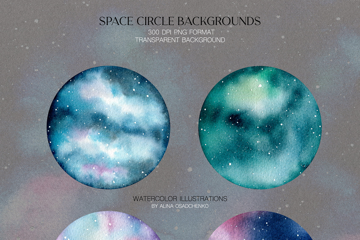 Astronomy watercolor collection, an Illustration by CrystalinaShop (Photo 4 of 10)