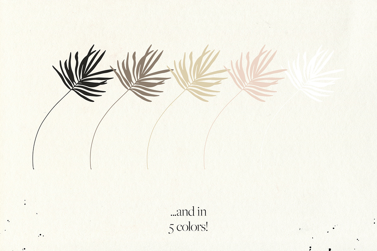 Palms & Paints Vector Elements, an Object Graphic by Touch and Form (Photo 12 of 13)