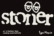 Stoner TM – Distressed Dynamic Font, a Serif Font by Type Mania (Thumbnail 1 of 11)