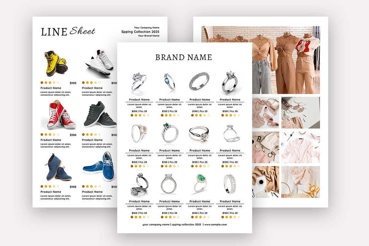 Line Sheet For Wholesale Template, a Stationery Template by Design Zone (Photo 3 of 9)