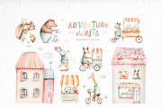 Adventure awaits. Animal city set, an Animal Illustration by Peace ART (Thumbnail 2 of 11)