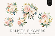 Delicate Flowers, a Decorative Illustration by PeDe Designs (Thumbnail 4 of 8)
