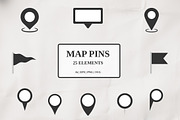 Map Pins, a Graphic by PixMarket (Thumbnail 1 of 3)
