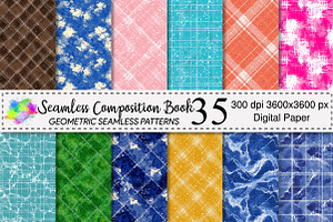 Seamless Composition Book Patterns, a Pattern Graphic by Canvas Craft