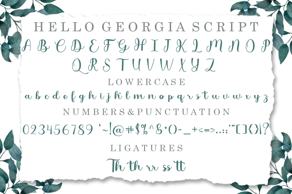 Hello Georgia | Font Duo, a Script Font by Bosstype Studio (Photo 4 of 8)