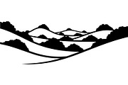 Abstract Landscape Silhouette, an Object Graphic by Designer_Momina (Thumbnail 9 of 20)