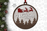 Adventure Christmas Ornament SVG, a Graphic by Cloud9DesignSVG (Thumbnail 2 of 4)
