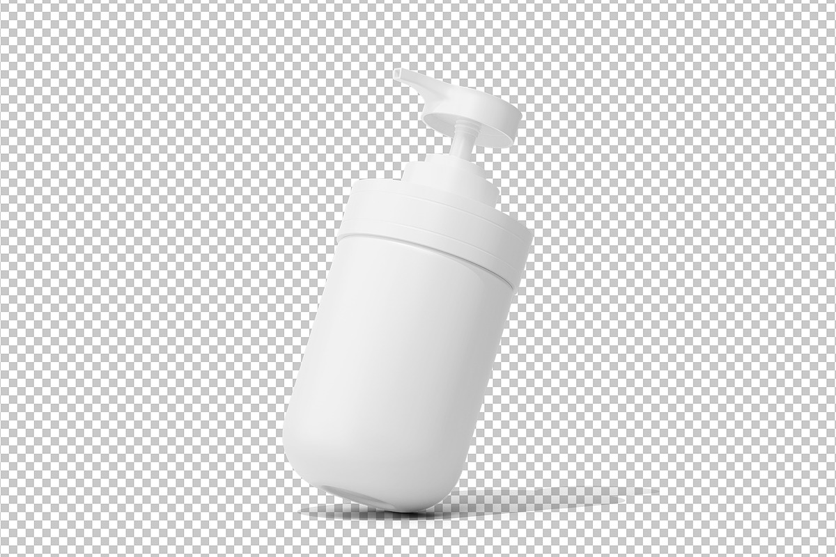 Pump Bottle Mockup, a Cups & Container Mockup by Akebareee (Photo 2 of 3)