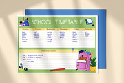 School timetable, lessons schedule, an Education Illustration by Good Studio (Thumbnail 5 of 6)