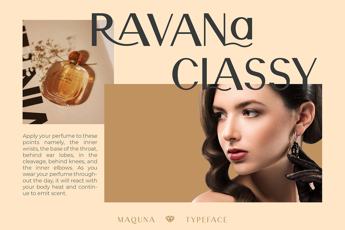Maquna - Stylish Sans Serif Typeface, a Sans Serif Font by CCS Type (Photo 4 of 18)