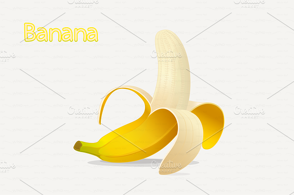 Vector Cartoon Banana