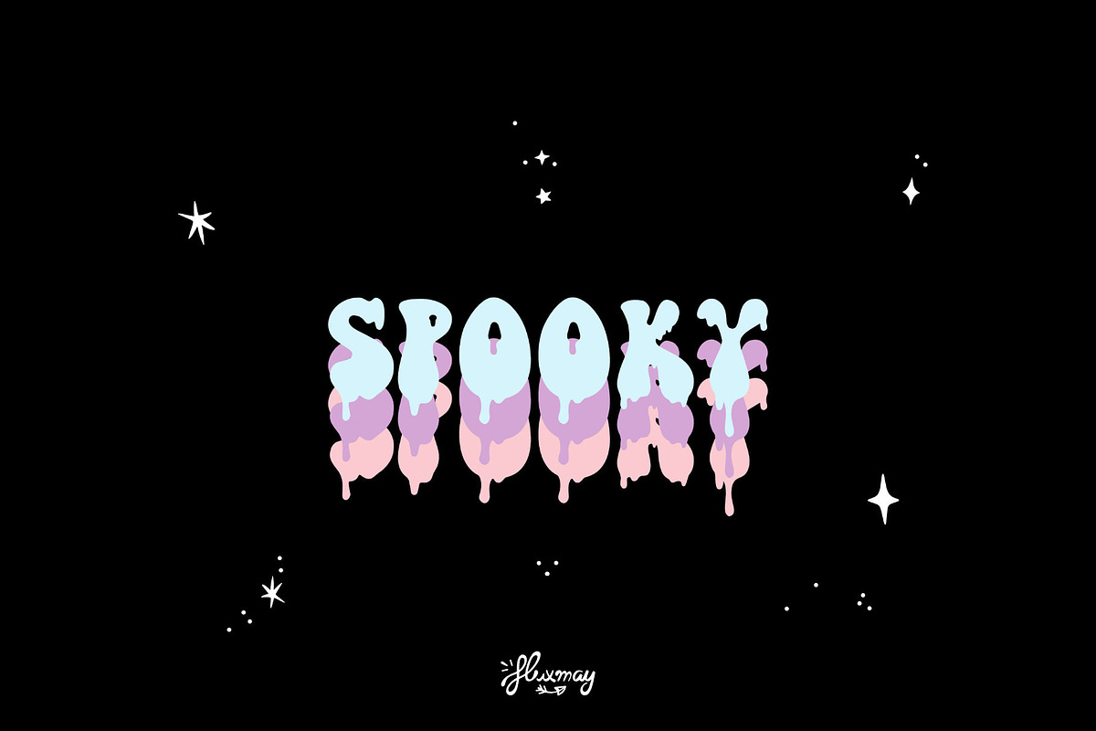 Bloody Groovy Halloween font, a Handwritten Font by Huxmay (Photo 4 of 11)