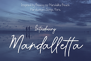 Mandalletta Script Font, a Script Font by Gookkis Studio (Thumbnail 1 of 7)